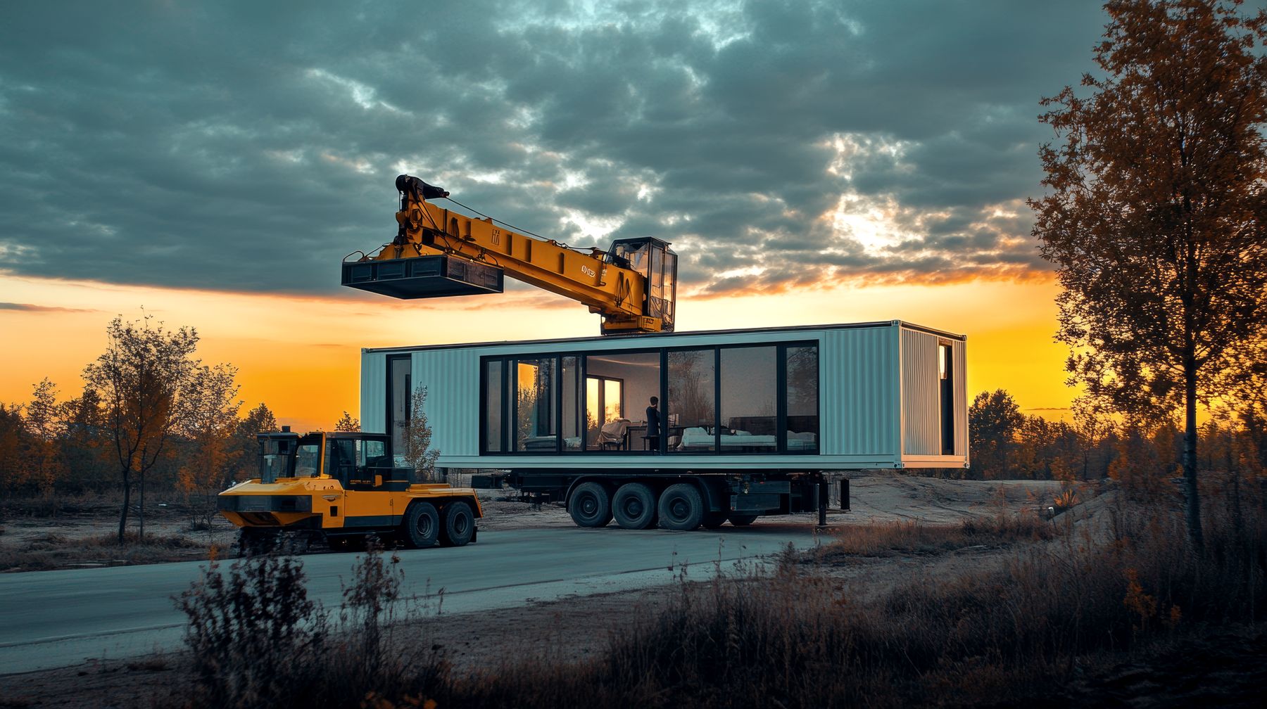 Mobile crane · camp install
